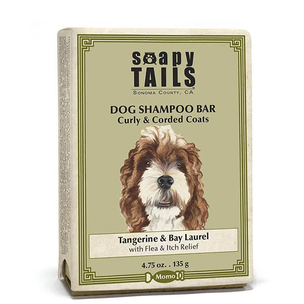 Soapy Tails Dog Shampoo Bar for Curly & Corded Coats - Tangerine & Bay Laurel