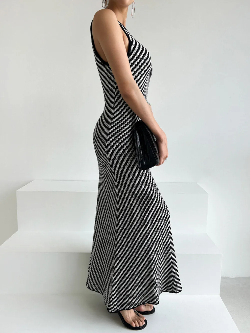 Solid Black Tank Slip Dress