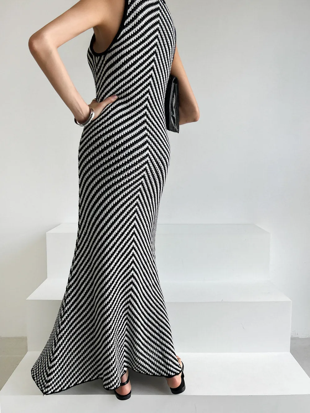 Solid Black Tank Slip Dress