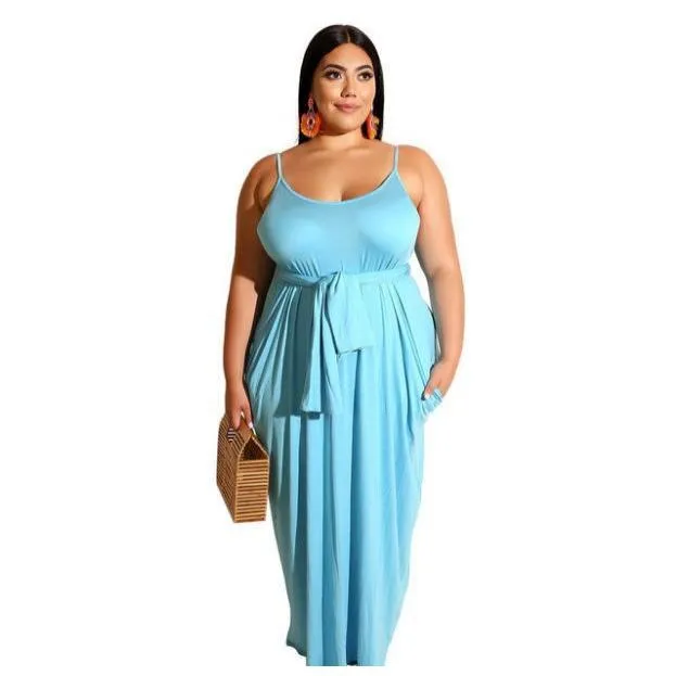 Solid Color Casual Dress