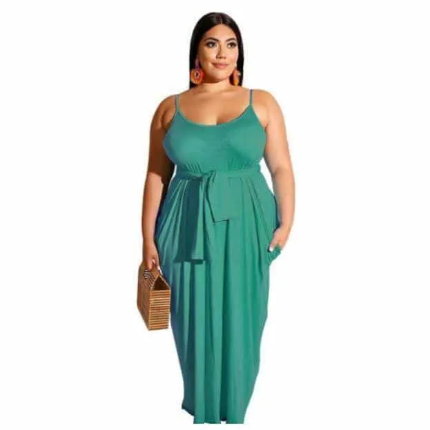 Solid Color Casual Dress