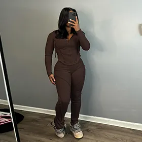Solid color tracksuit-D591 | Inspanda