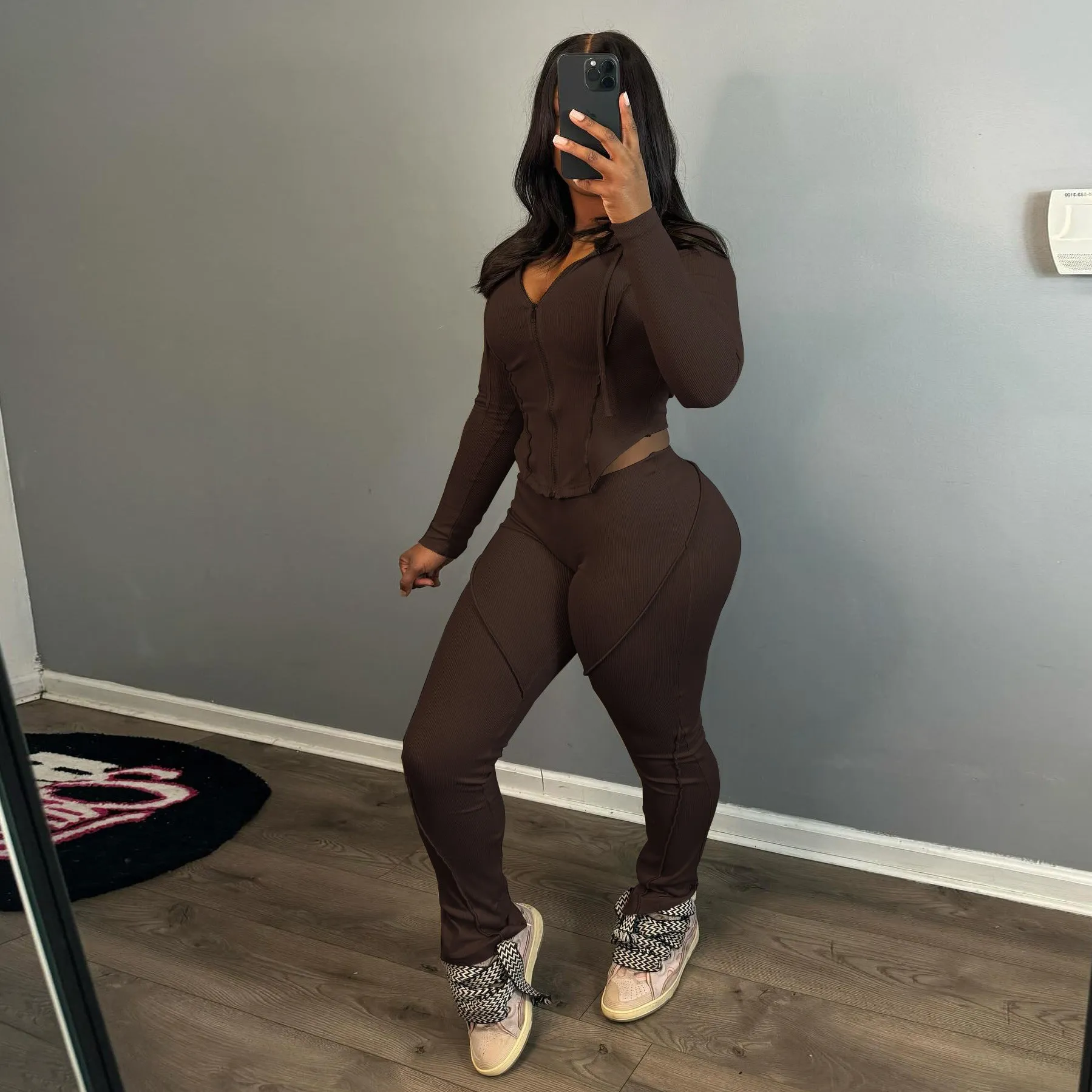 Solid color tracksuit-D591 | Inspanda