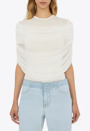 Sonora Veiled Ruched T-shirt
