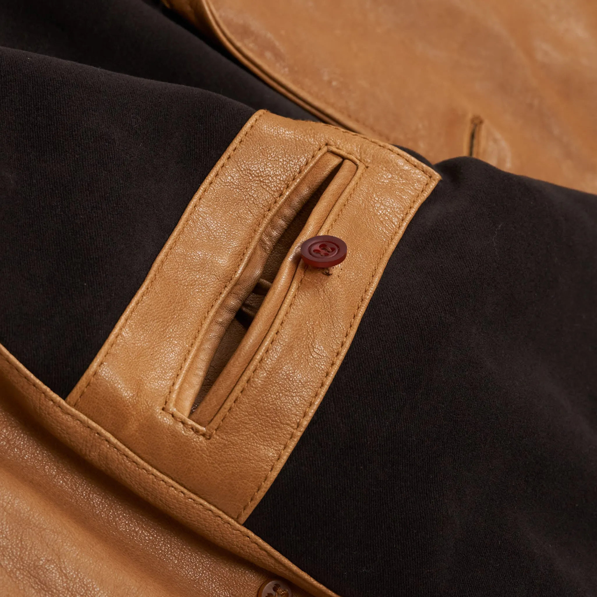 Stewart Natural Tanned Leather Coat