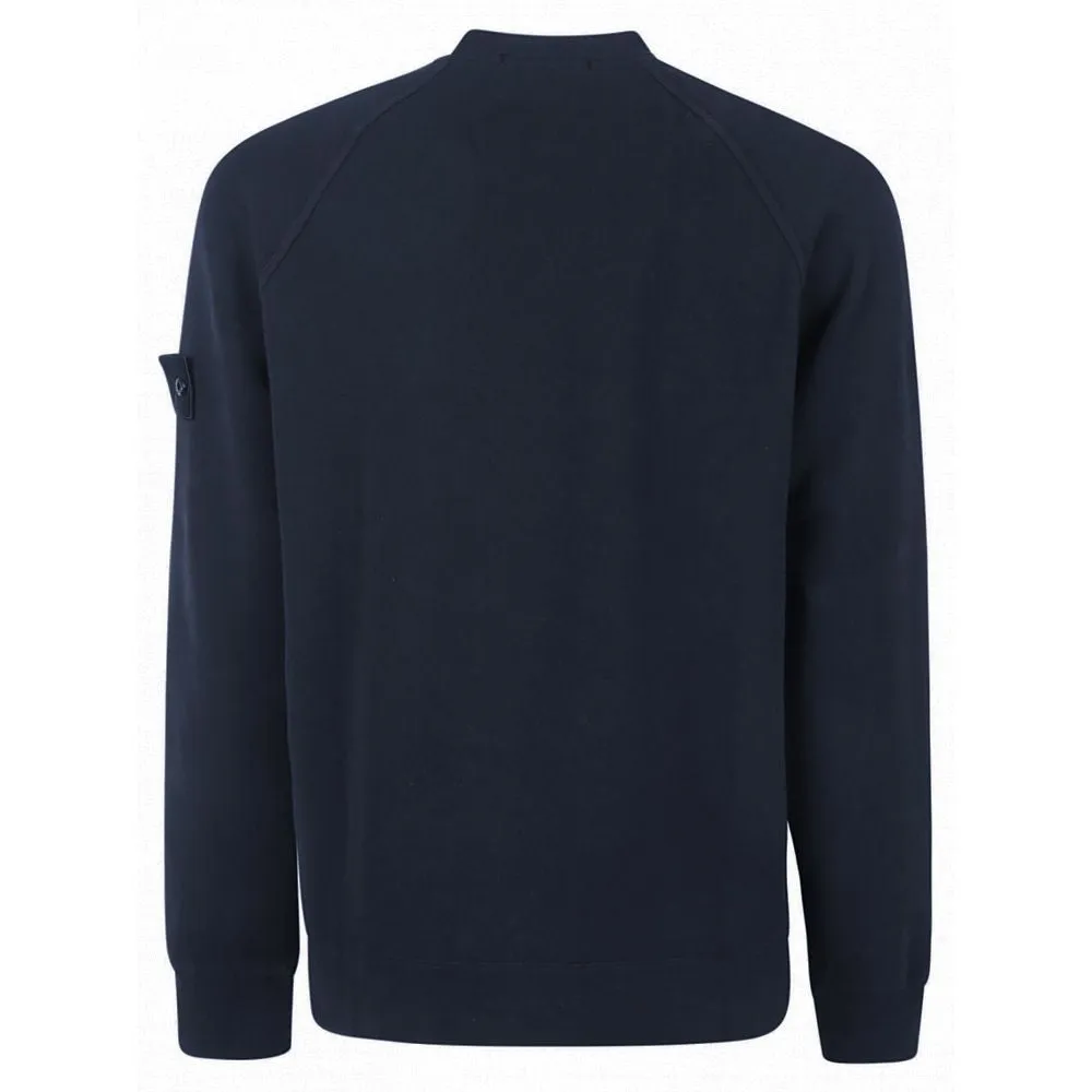 Stone Island Blue Cotton Sweater