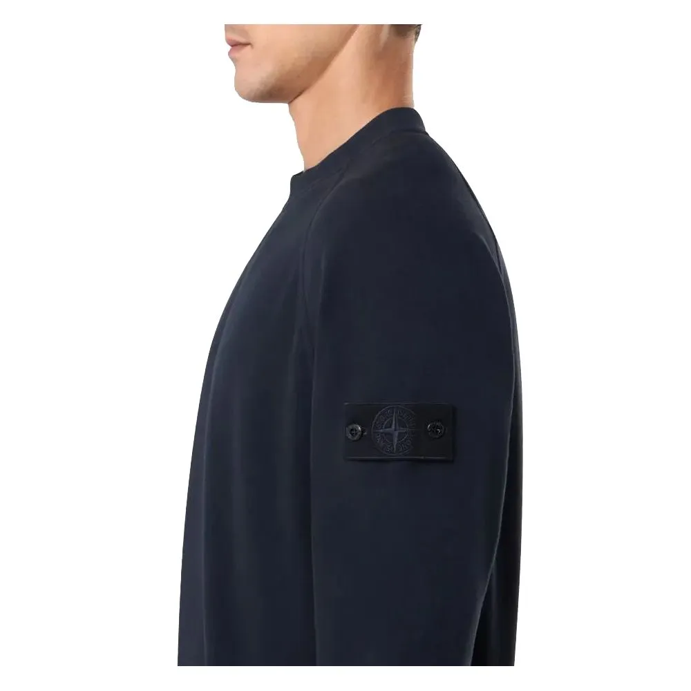 Stone Island Blue Cotton Sweater