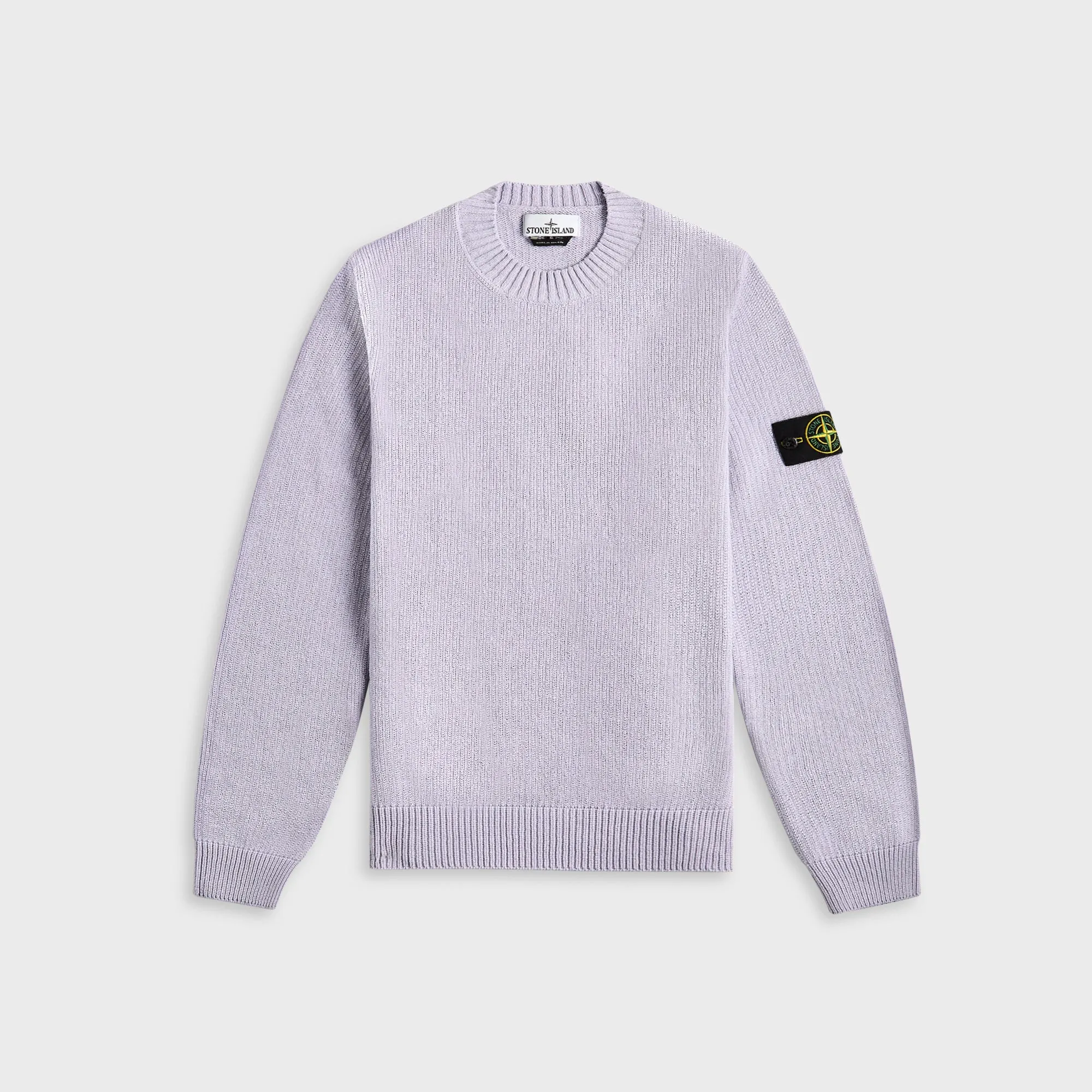 Stone Island Raw Hand Cotton Crewneck - Lilac