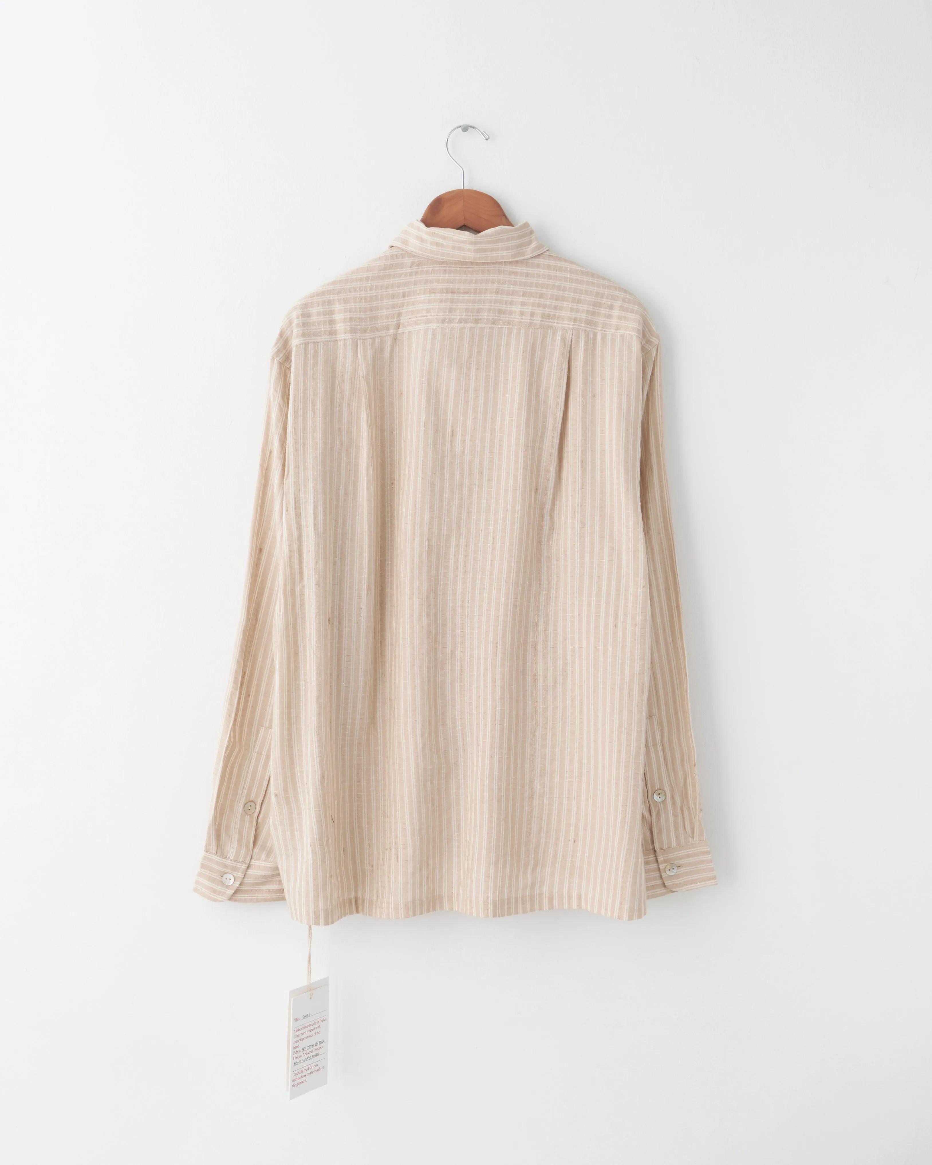 Striped Shirt, Ecru