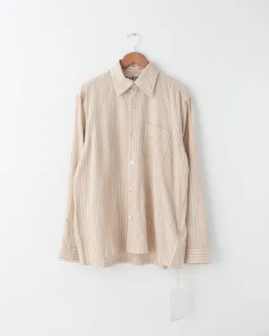 Striped Shirt, Ecru