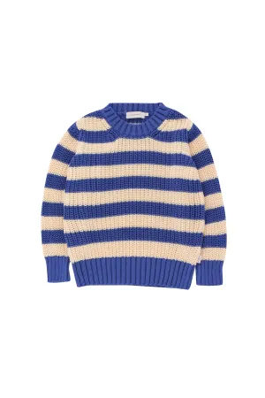 Stripes Sweater - Iris Blue