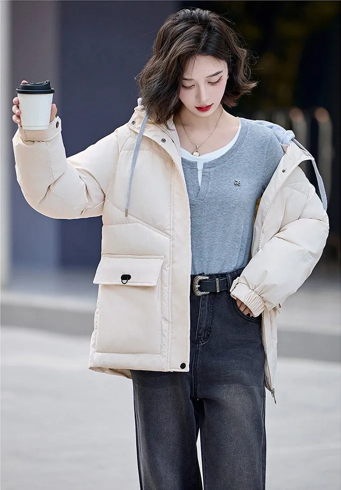 Stylish Thickened and Water-Resistant Puffer Jacket for Women