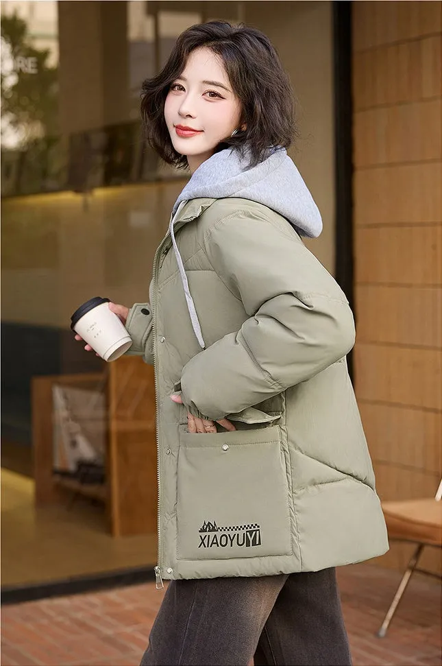 Stylish Thickened and Water-Resistant Puffer Jacket for Women