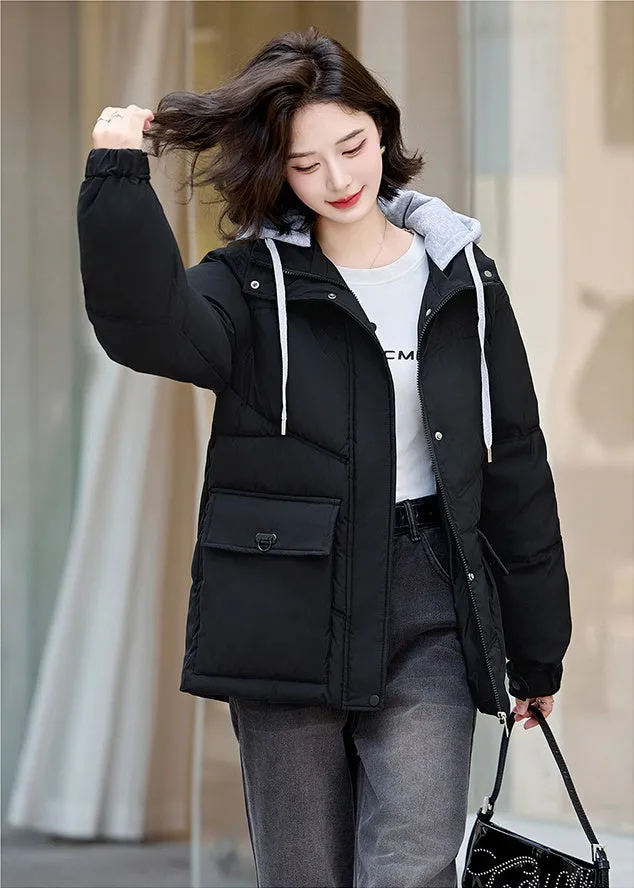 Stylish Thickened and Water-Resistant Puffer Jacket for Women