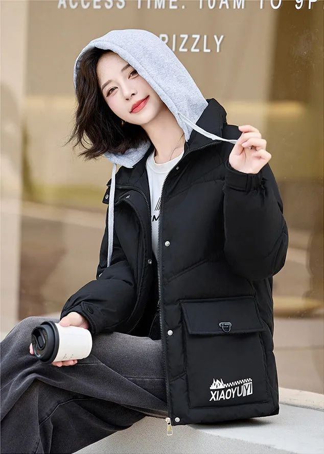 Stylish Thickened and Water-Resistant Puffer Jacket for Women