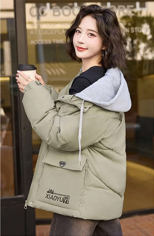Stylish Thickened and Water-Resistant Puffer Jacket for Women