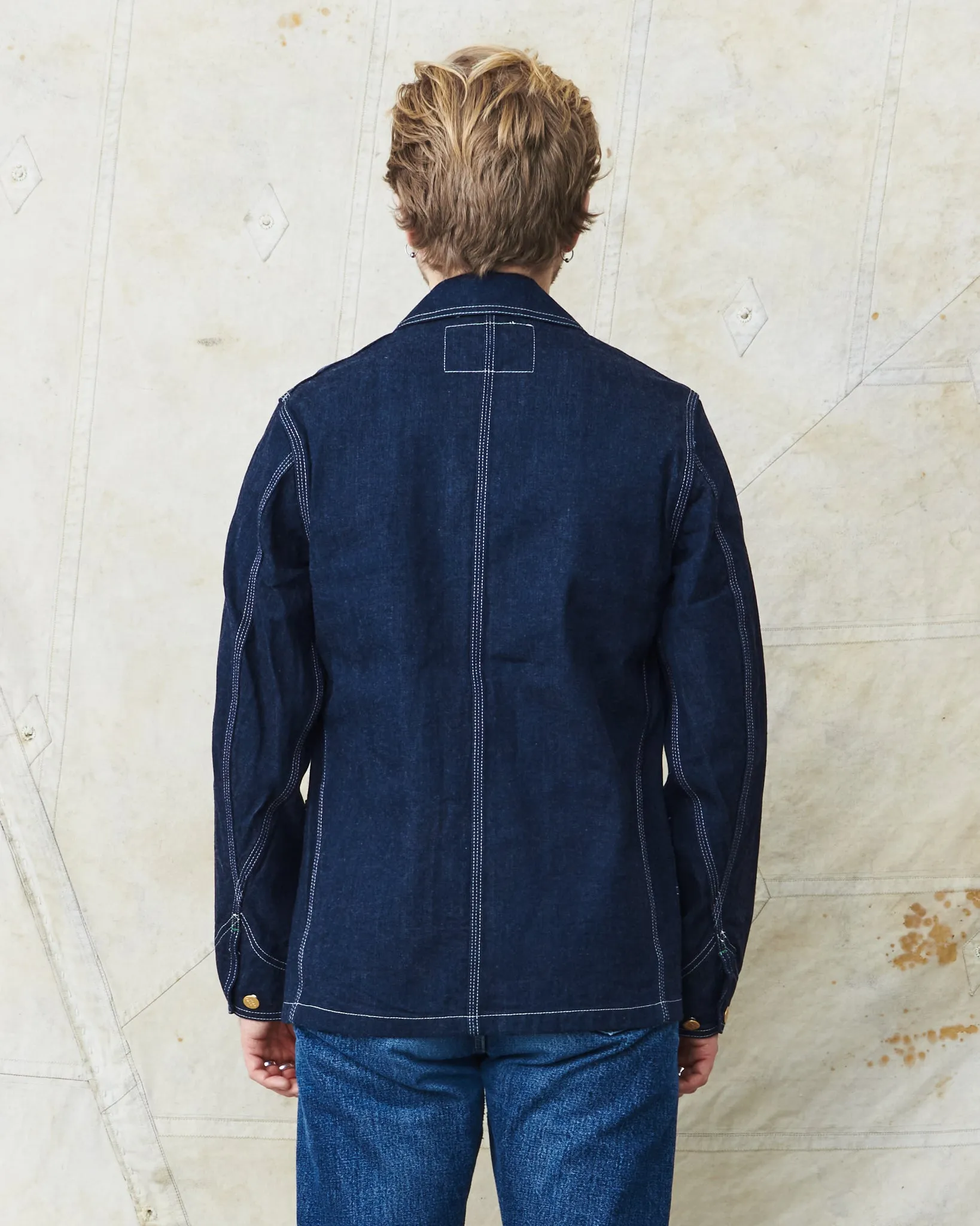 Sugar Cane & Co. 11oz. Blue Denim Work Coat SC14371
