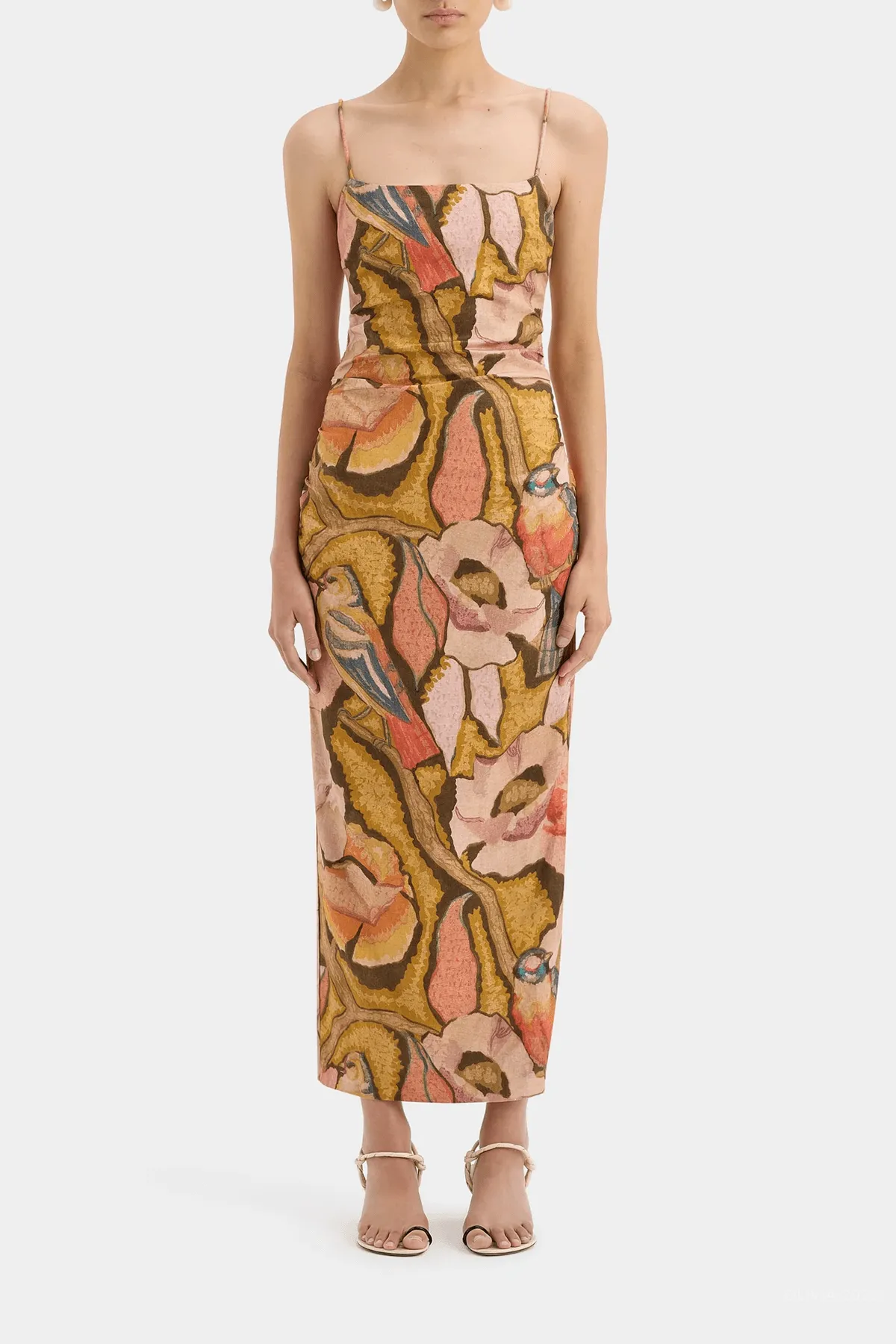 Talulah Column Dress in Sanderling Floral