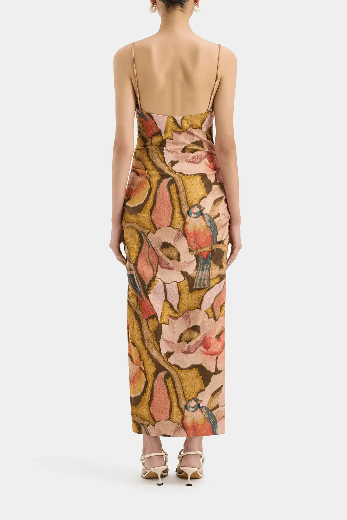 Talulah Column Dress in Sanderling Floral