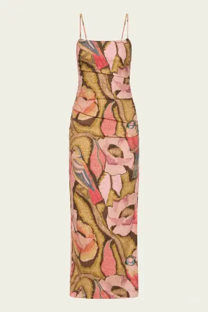 Talulah Column Dress in Sanderling Floral