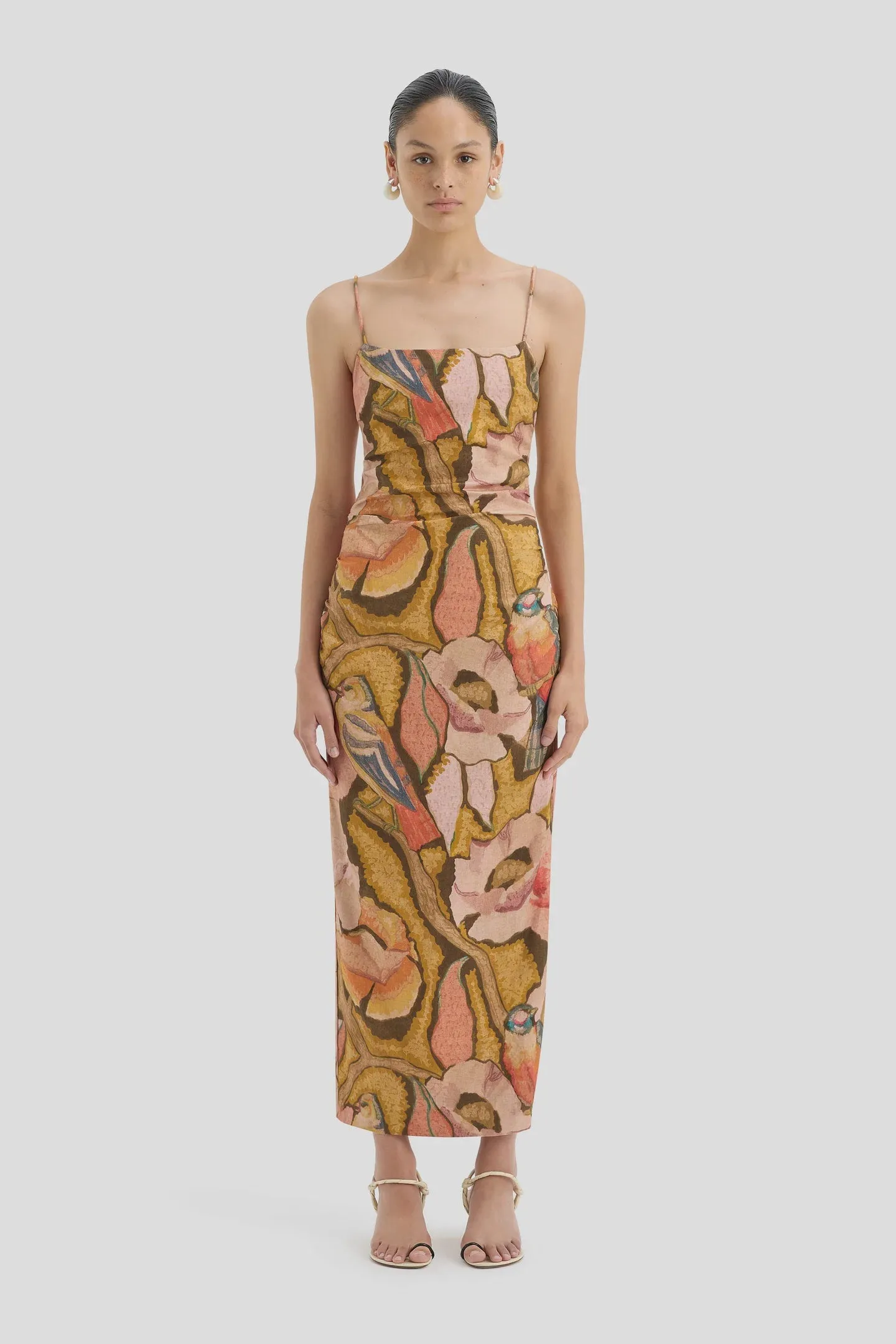 Talulah Column Dress - Sanderling Floral