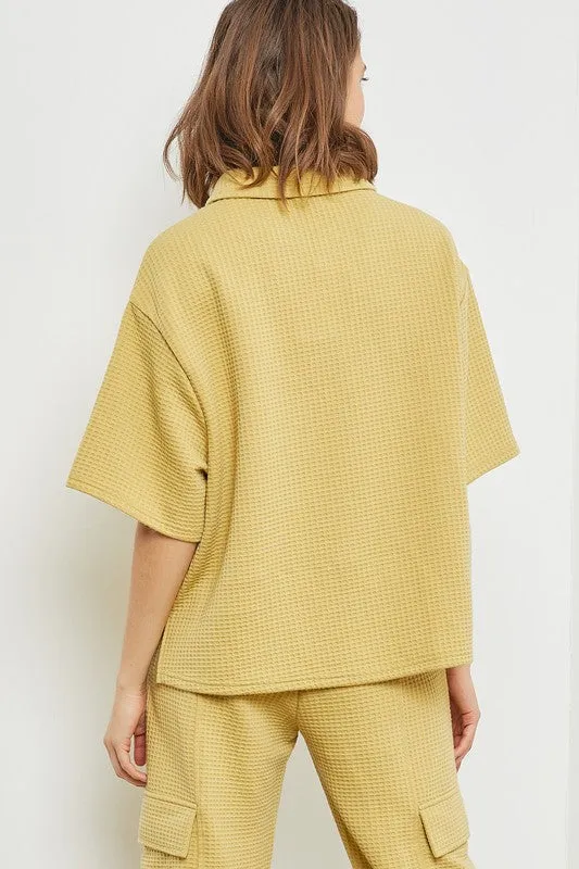 TEXTURE KNIT TOP (part of a set)
