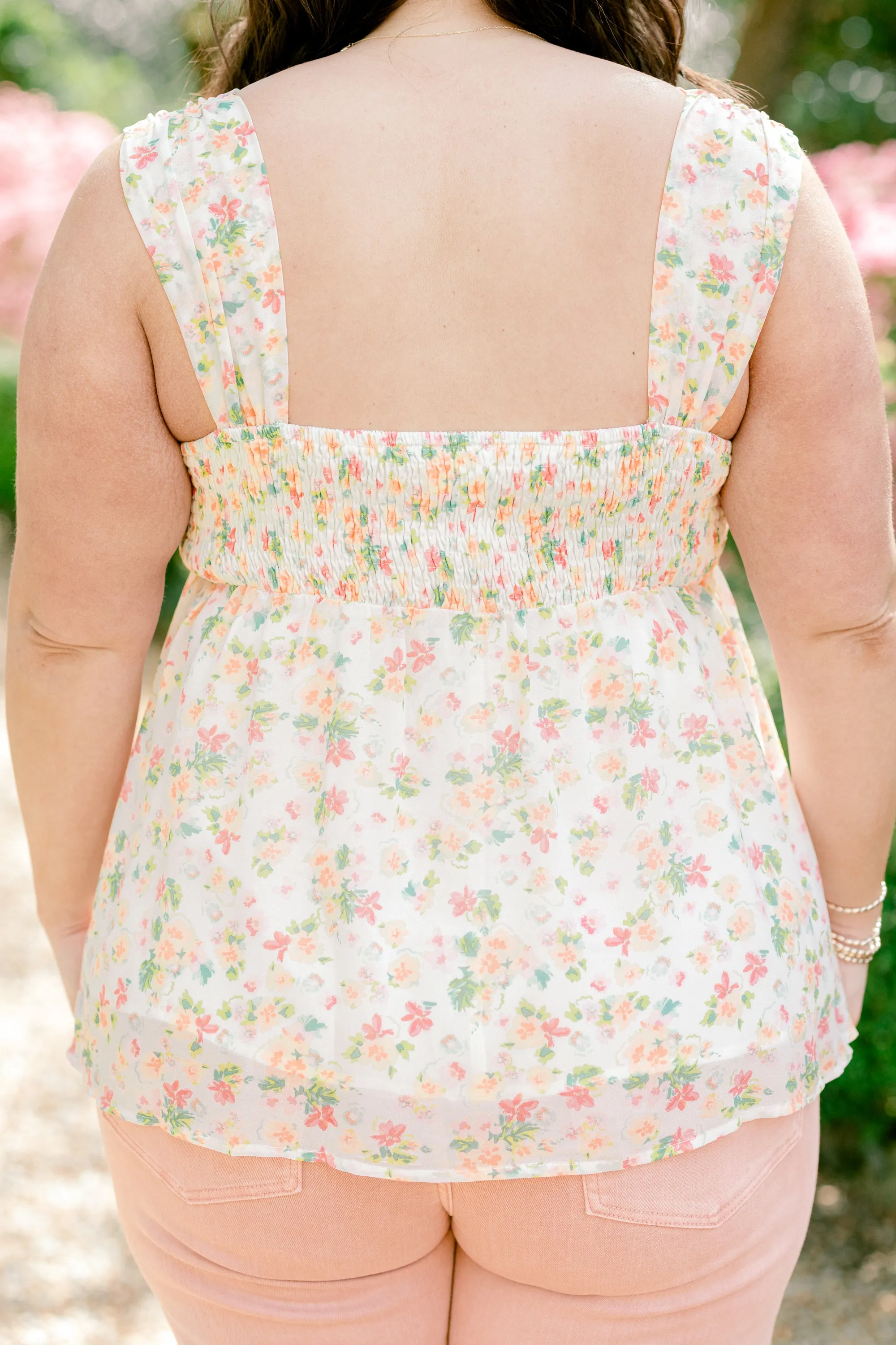 The Bells Are Ringing Babydoll Tank, Ivory