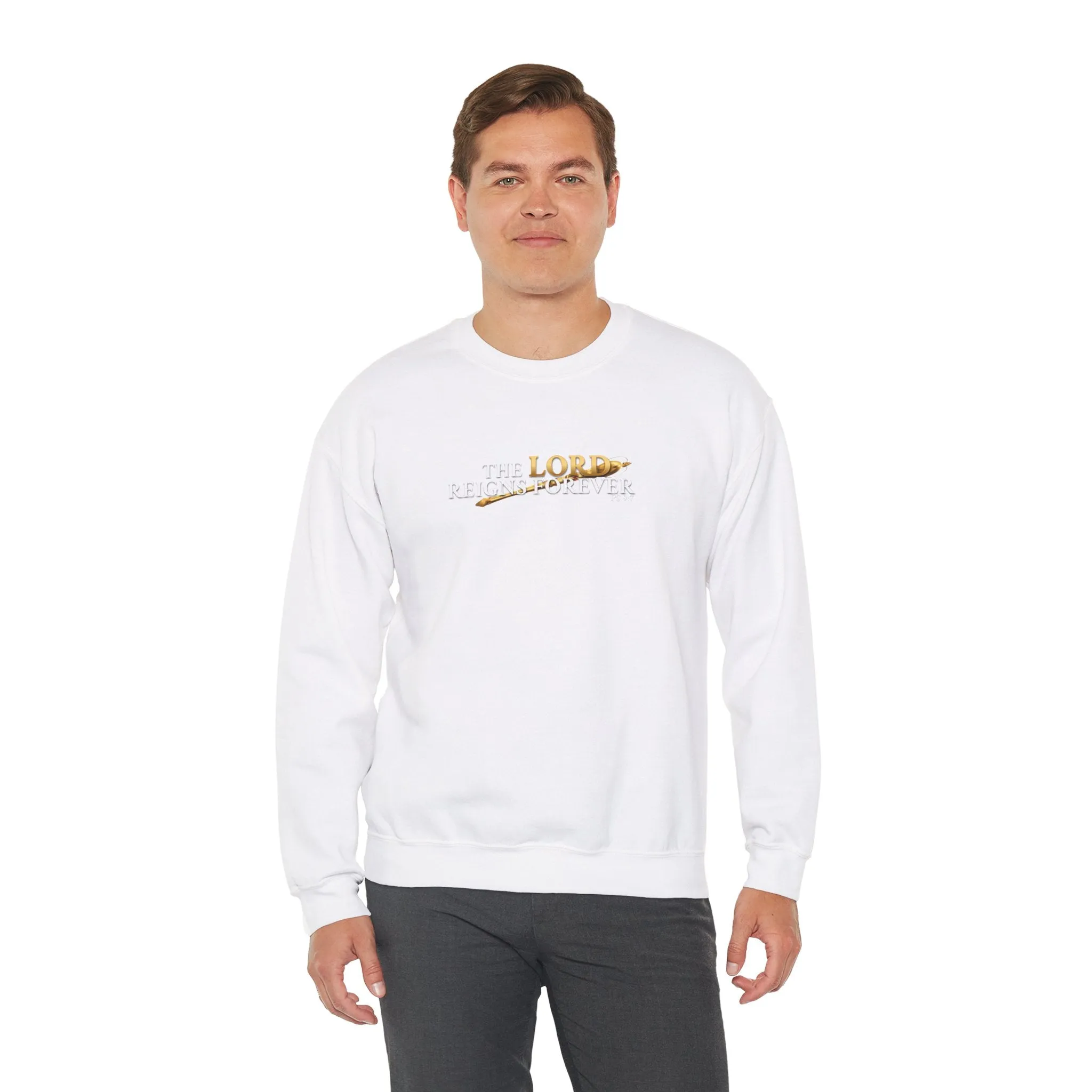 The Lord Reigns Forever Men’s Unisex Heavy Blend™ Crewneck Sweatshirt
