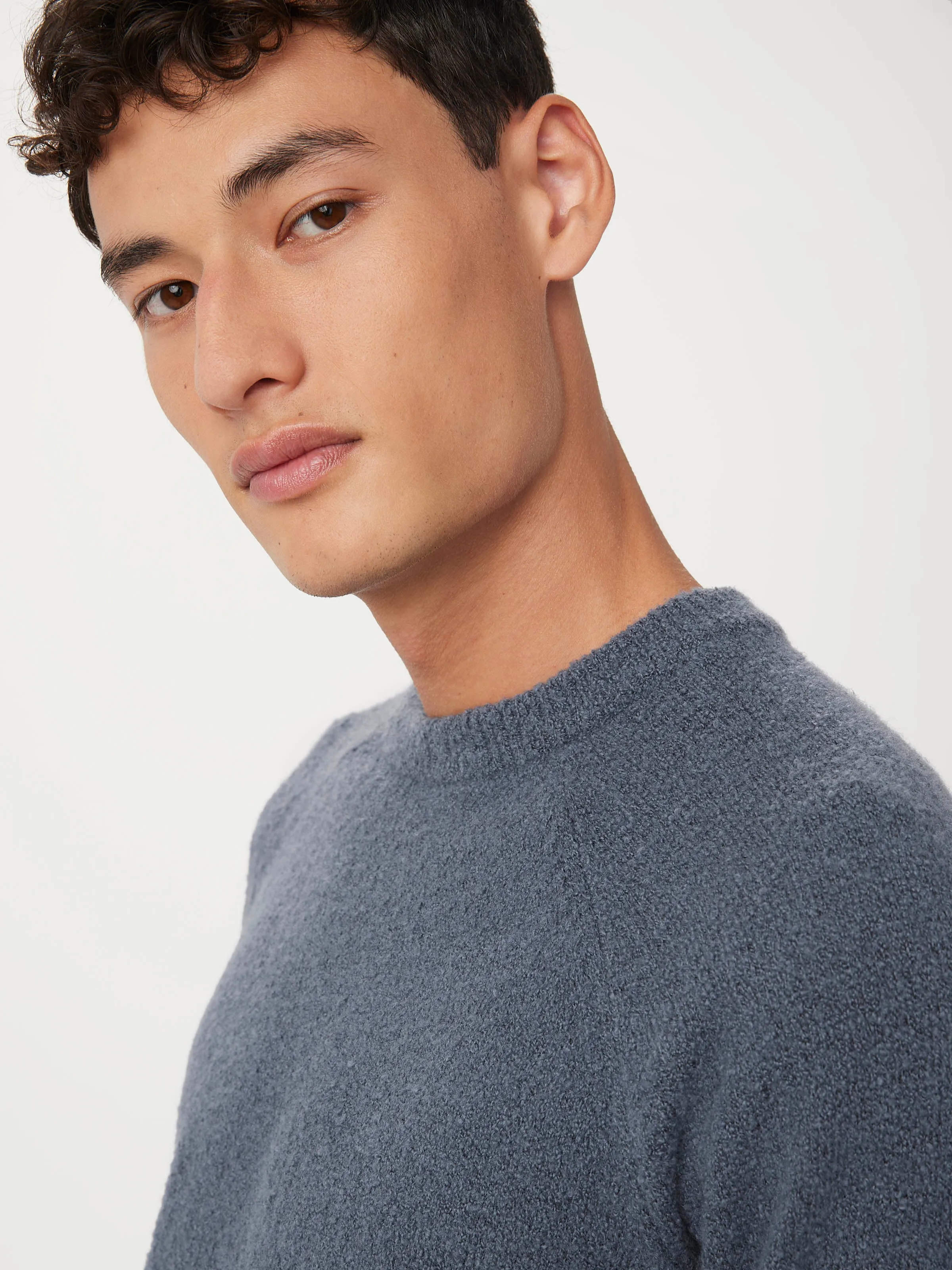 The Seawool® Boucle Sweater in Forest Green