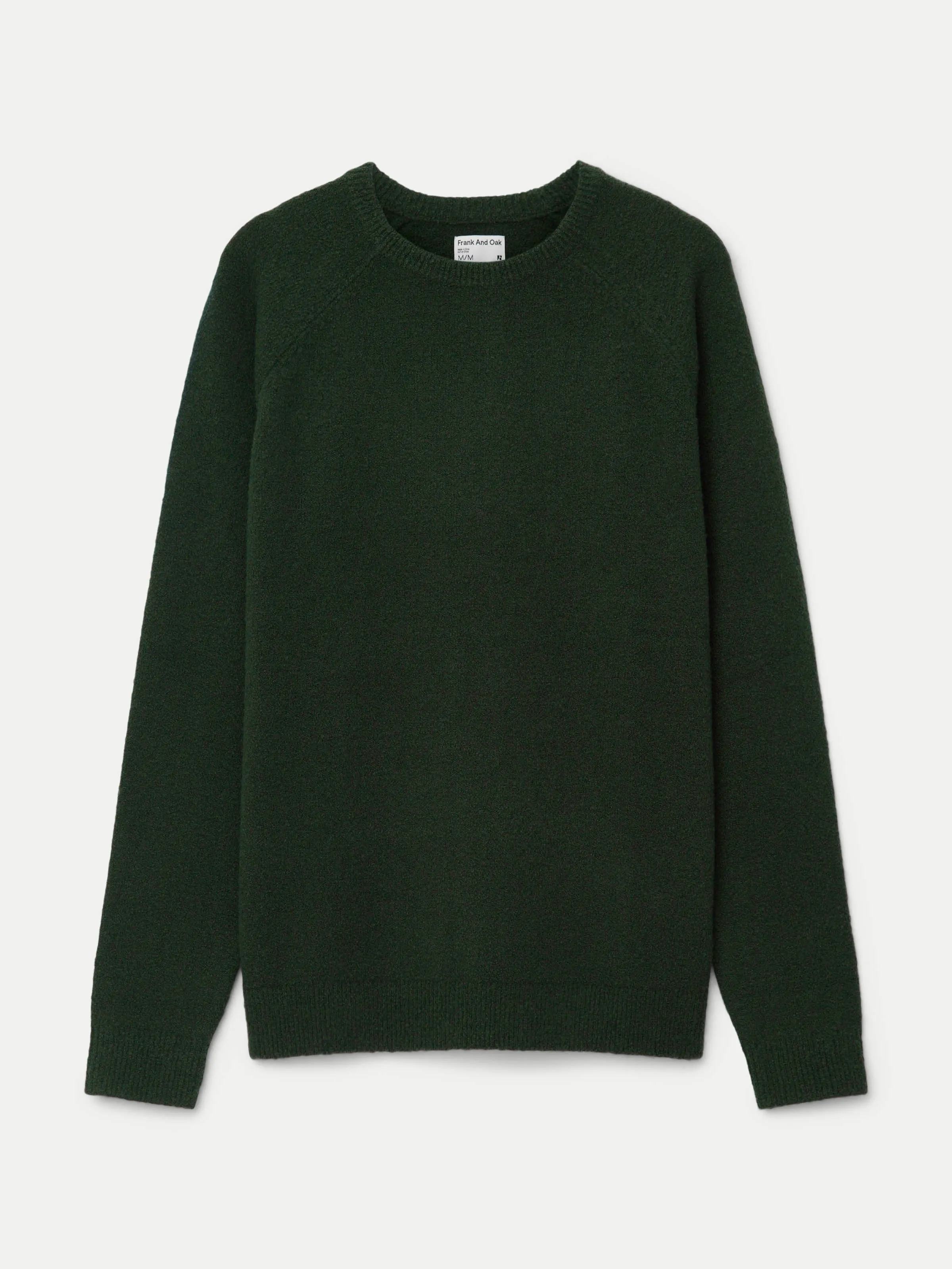 The Seawool® Boucle Sweater in Forest Green