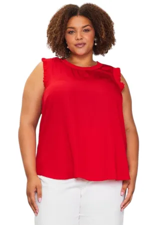 This Sweetest Rose Red Top