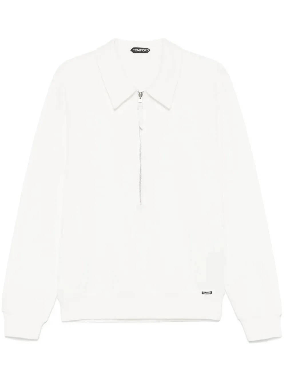 Tom Ford White Polo Collar tröja
