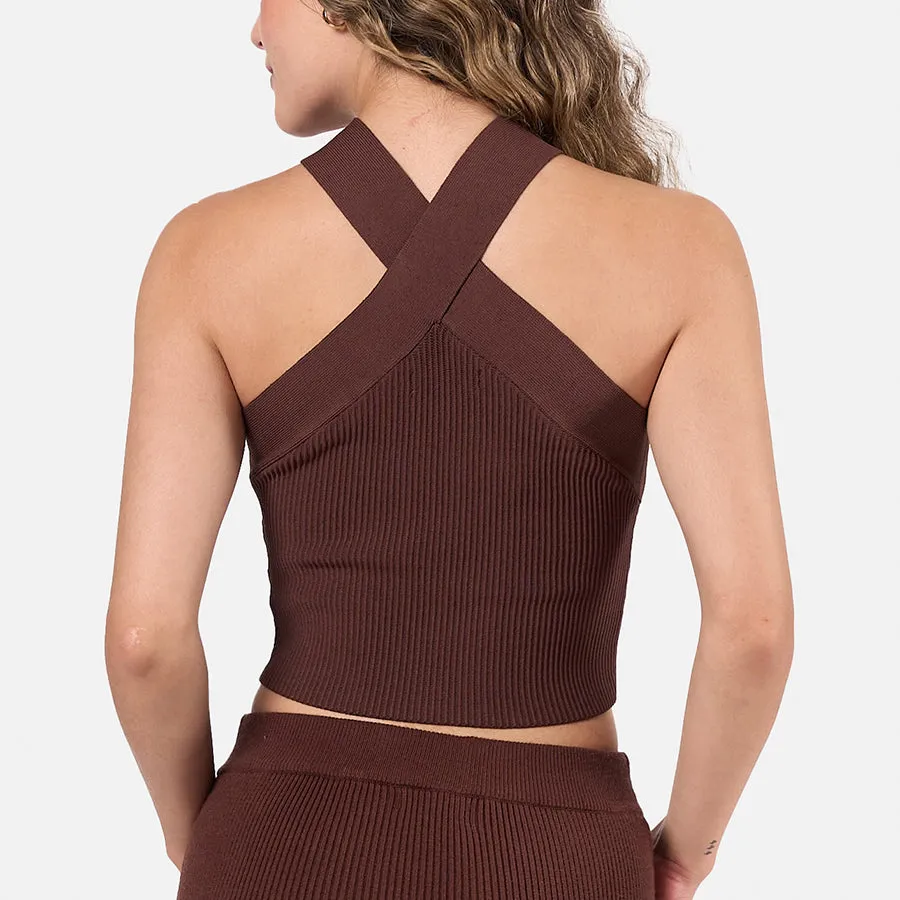 Top cruzado Sculpt Knit