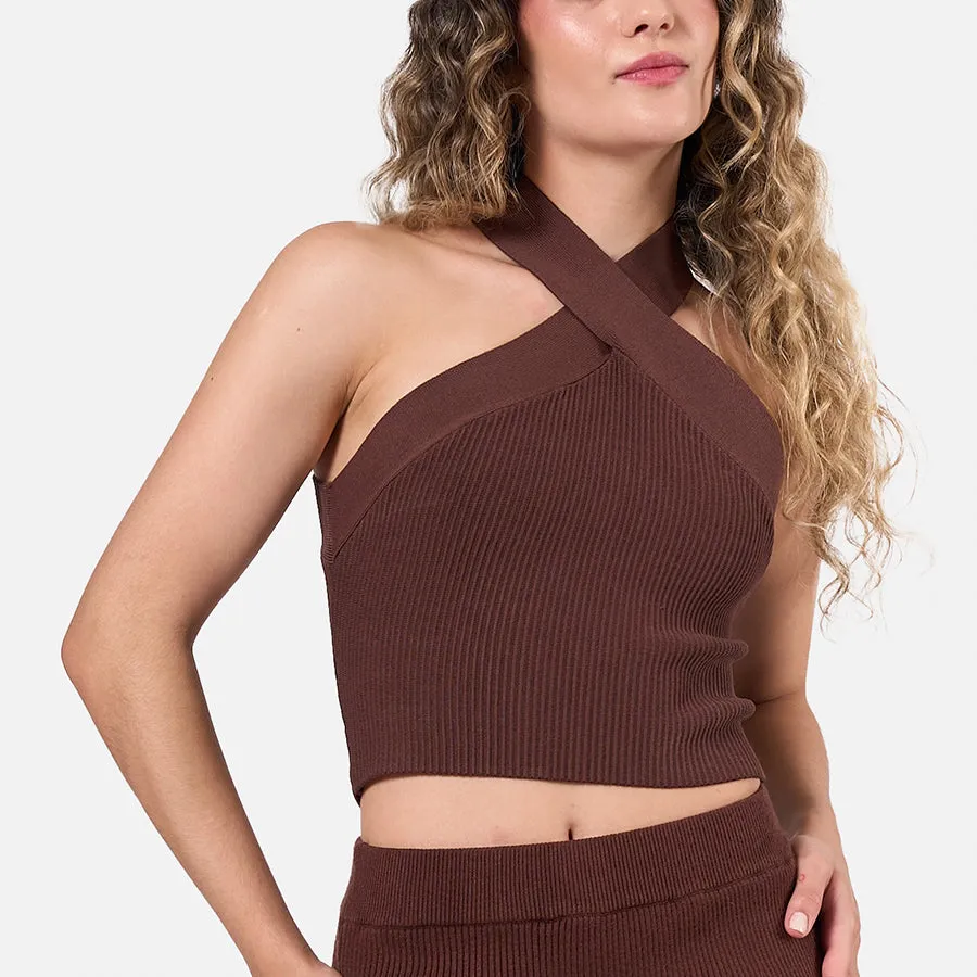 Top cruzado Sculpt Knit