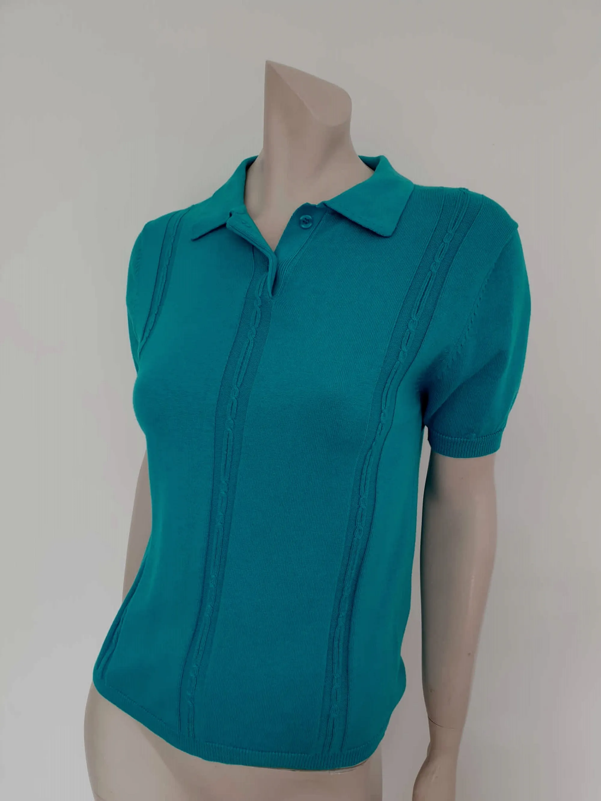 Turquoise Knit Top by Slade - S