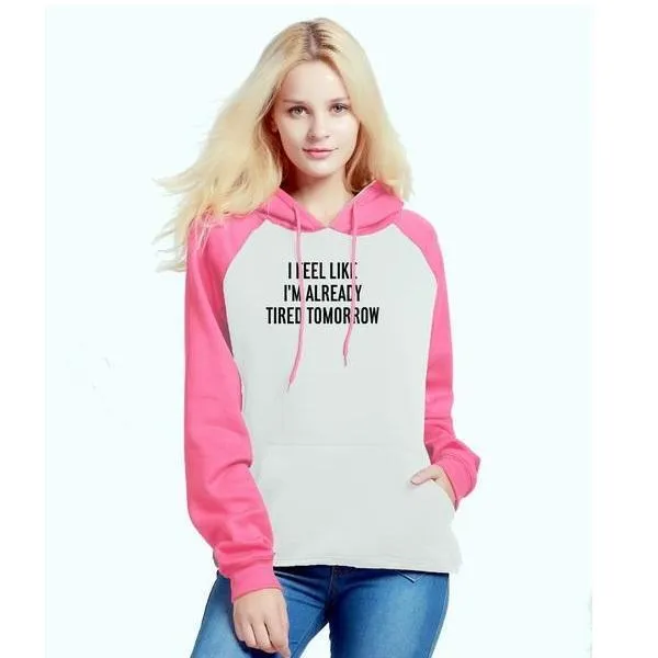 Two-Color Patchwork Hooded Shirt