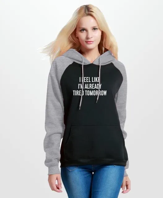 Two-Color Patchwork Hooded Shirt