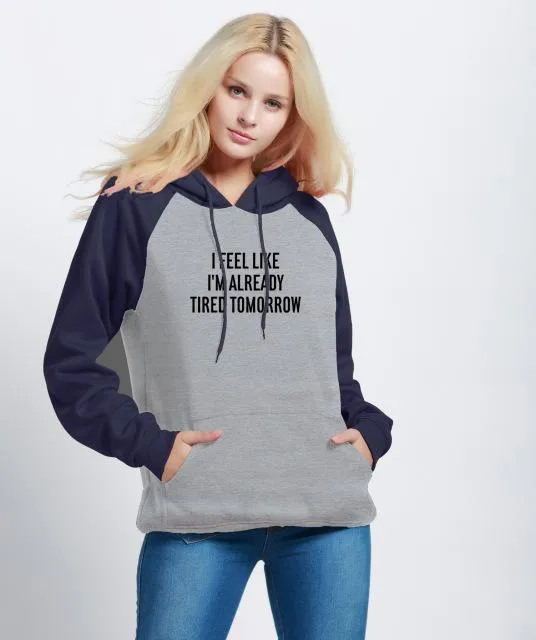 Two-Color Patchwork Hooded Shirt