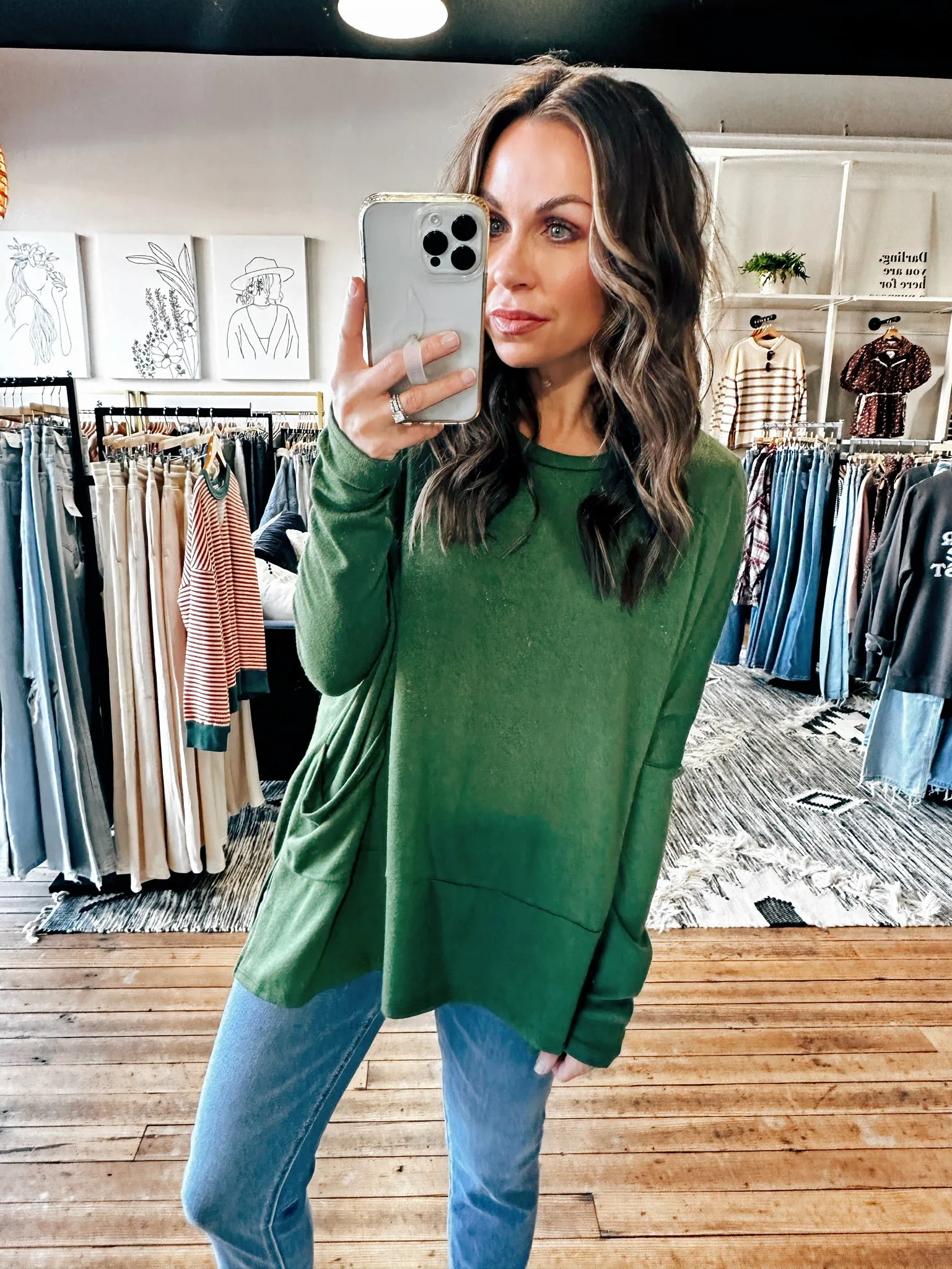 Two Pocket Knit Pullover-5 Colors -ALL SALES FINAL