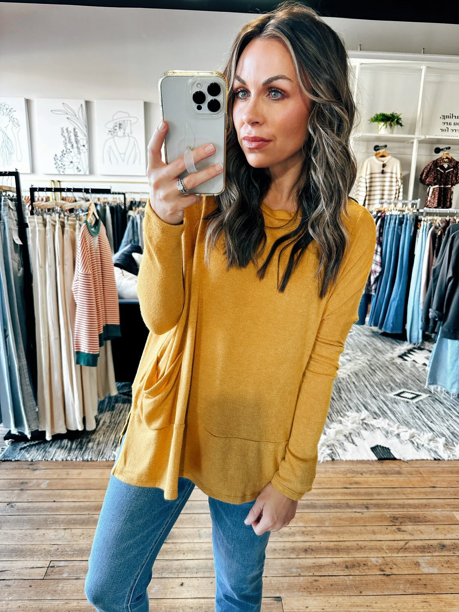 Two Pocket Knit Pullover-5 Colors -ALL SALES FINAL