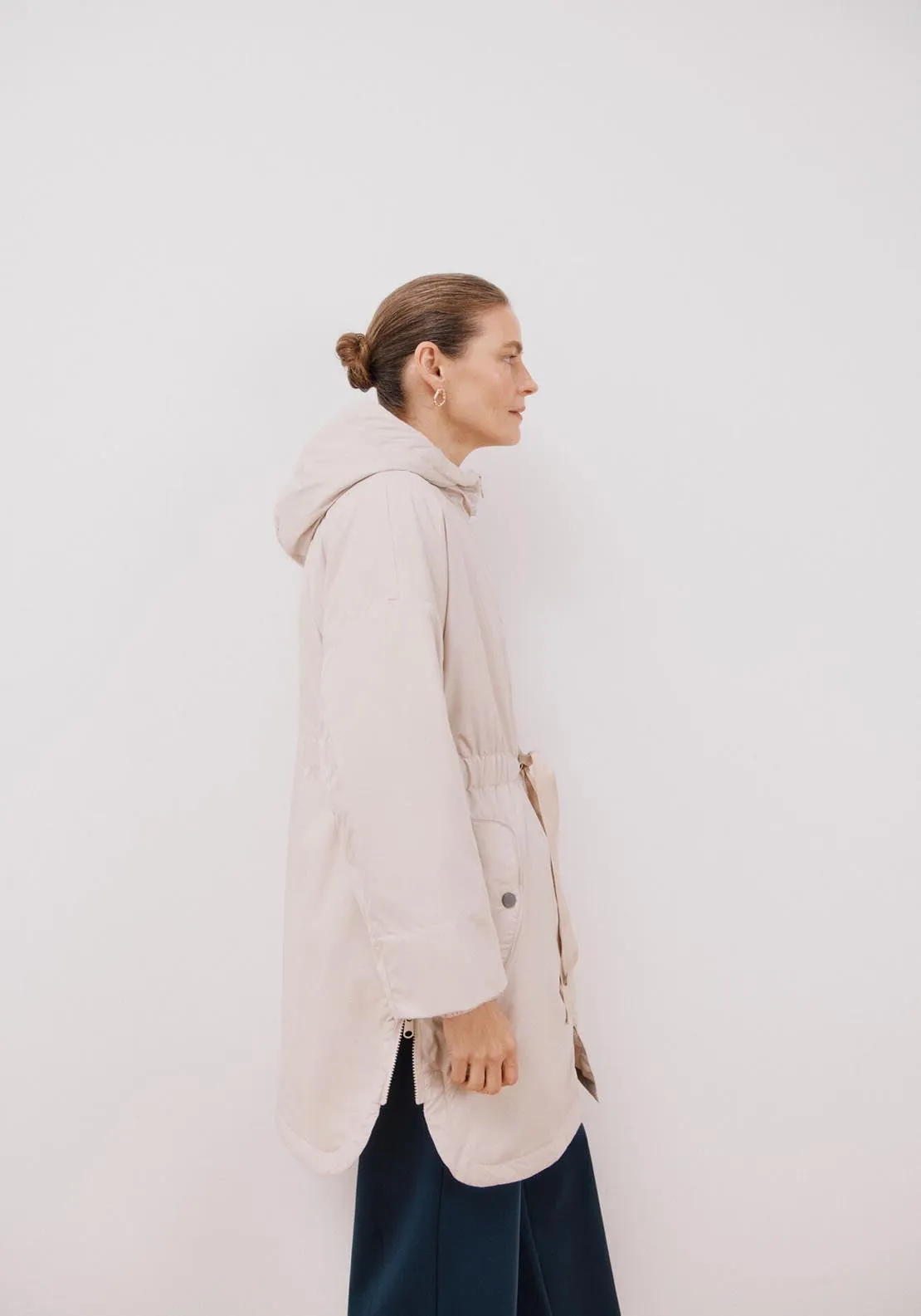 Ultra-Light Quilted Coat - Ivory