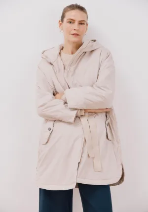 Ultra-Light Quilted Coat - Ivory