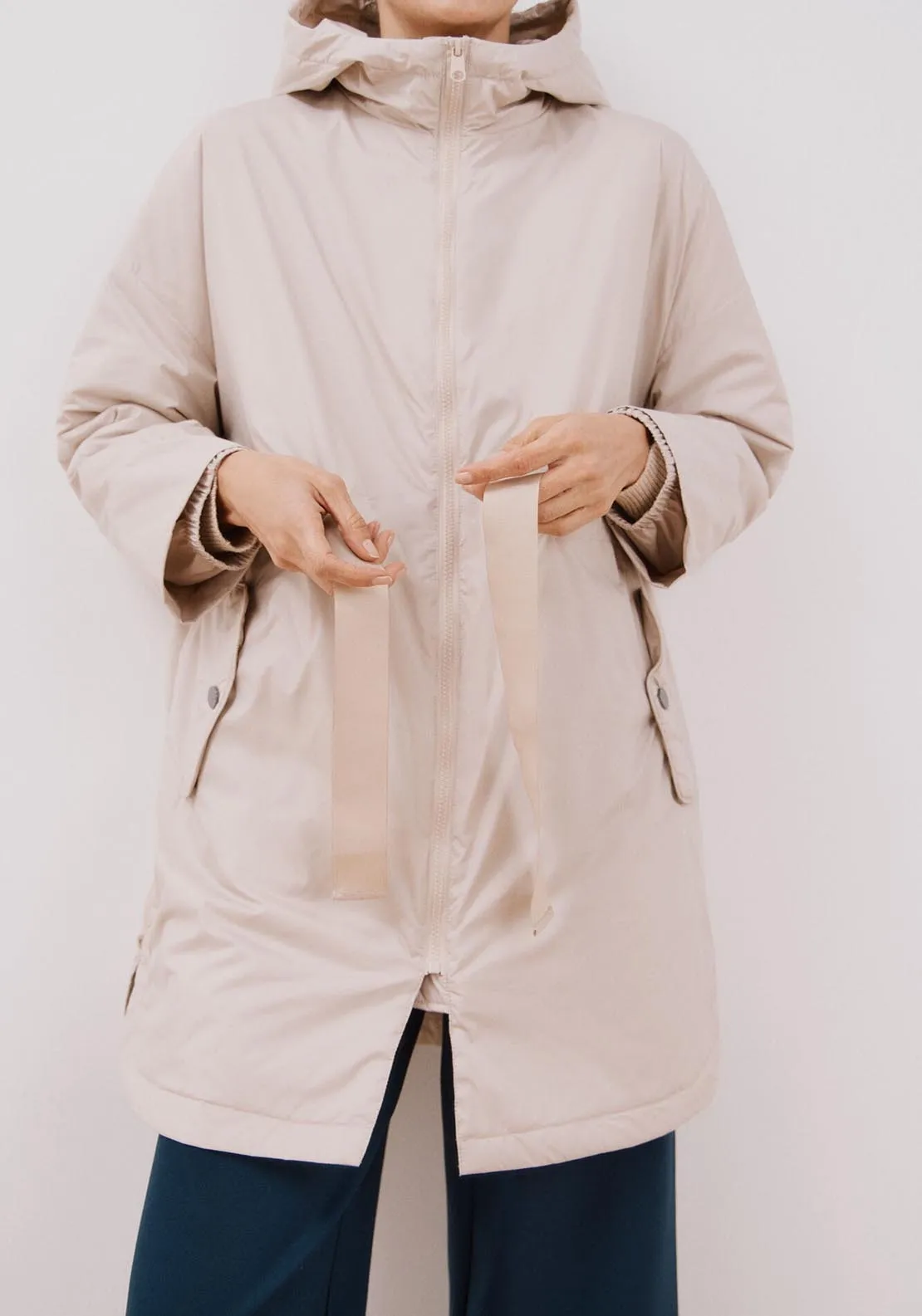 Ultra-Light Quilted Coat - Ivory
