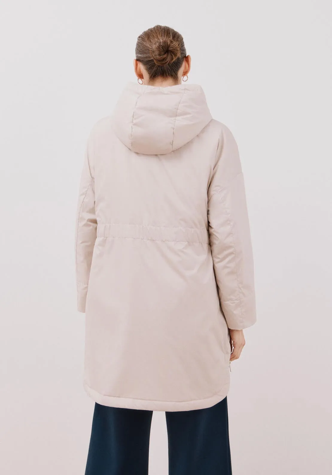 Ultra-Light Quilted Coat - Ivory