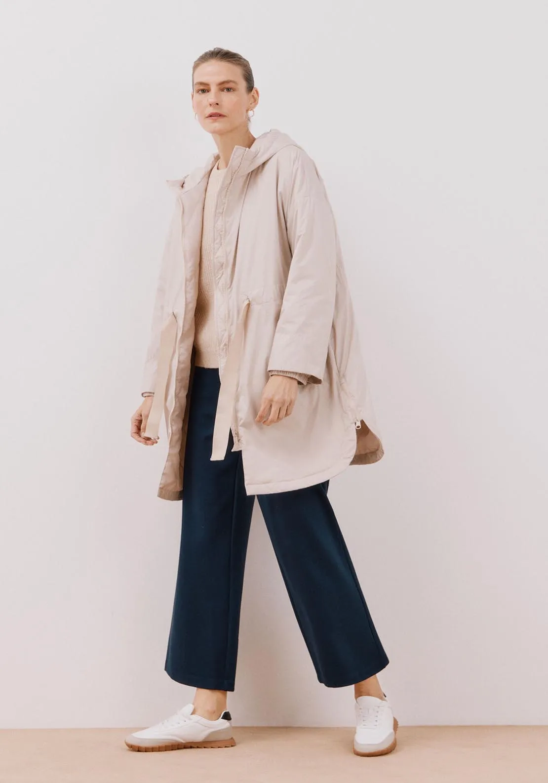 Ultra-Light Quilted Coat - Ivory