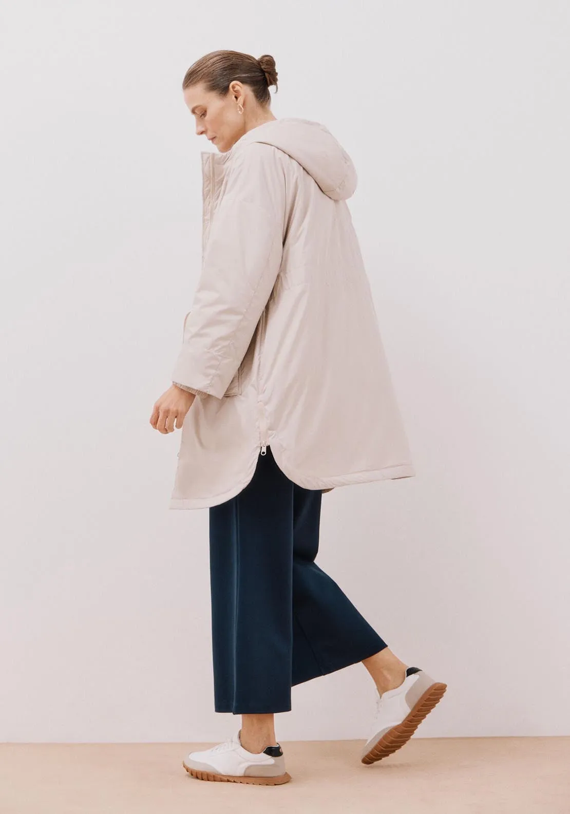 Ultra-Light Quilted Coat - Ivory