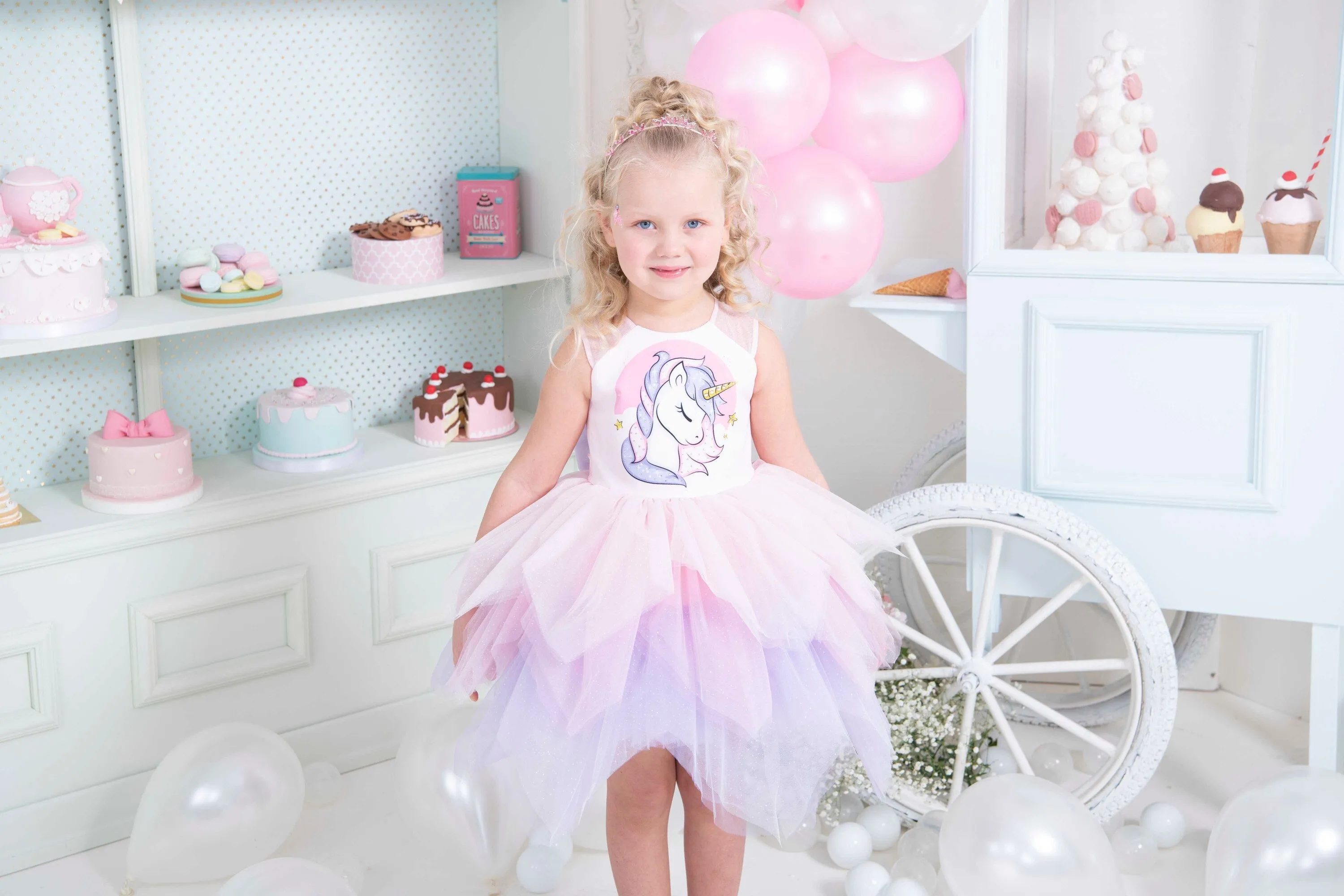 Unicorn Birthday Tutu Dress for Little Girls
