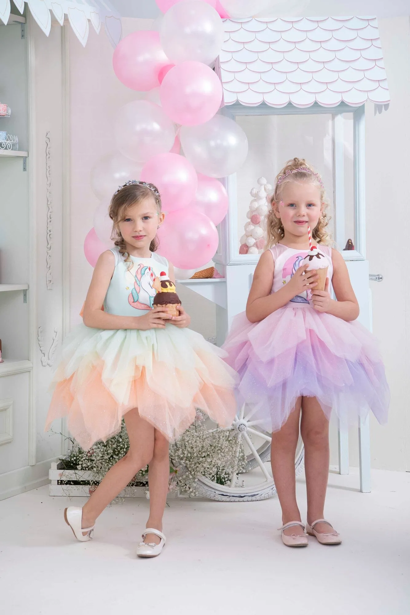 Unicorn Birthday Tutu Dress for Little Girls