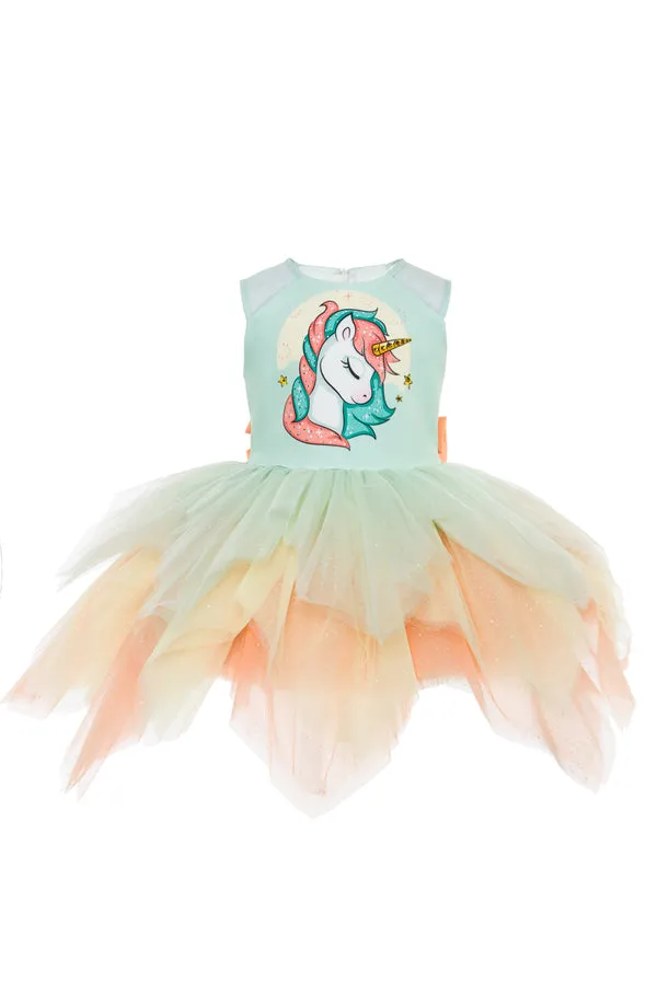 Unicorn Birthday Tutu Dress for Little Girls