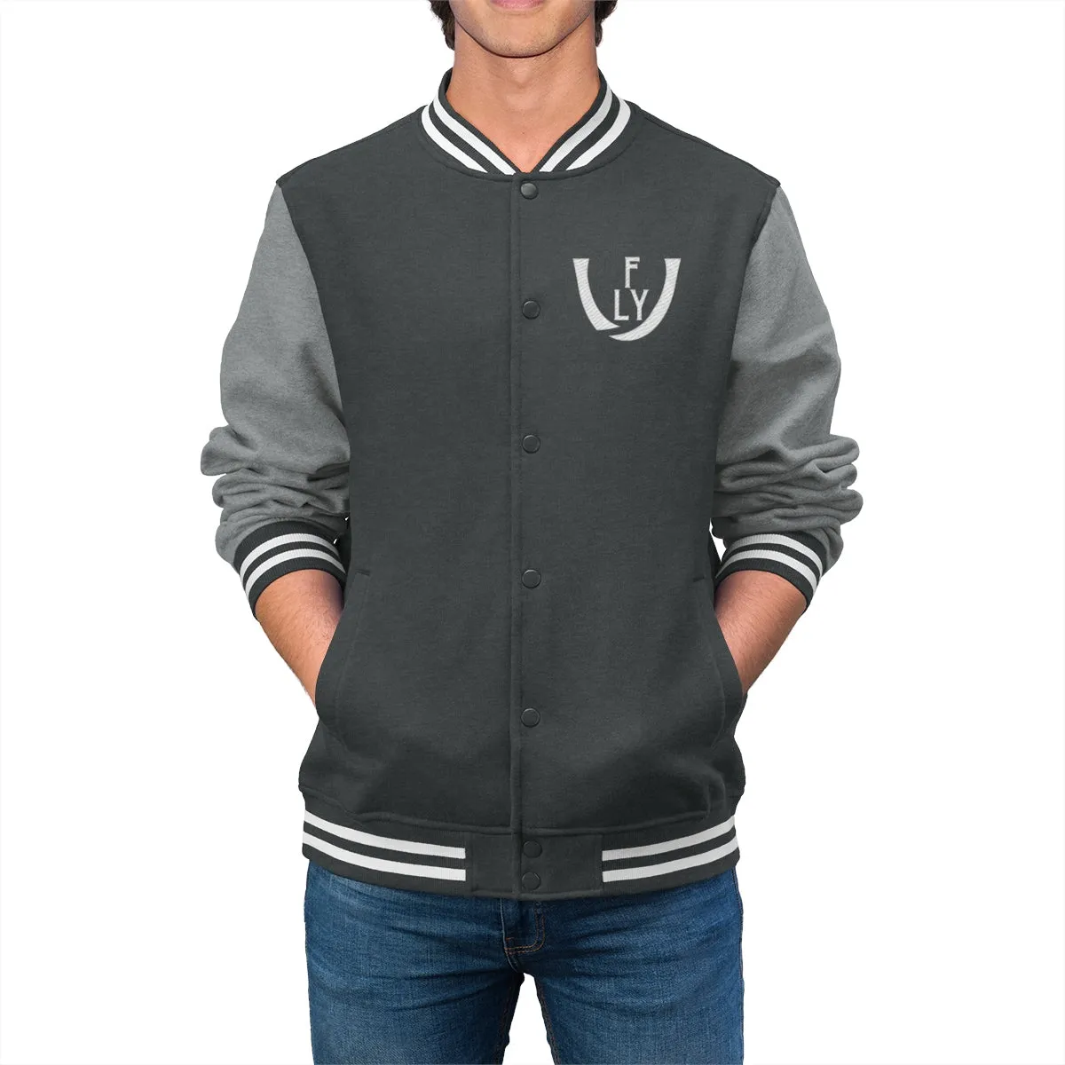Unidentifly Varsity Jacket (front logo)